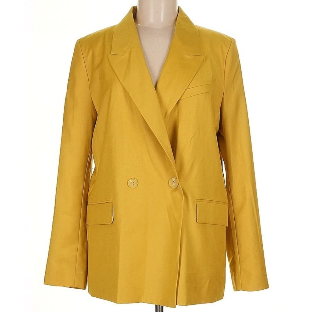 NWT,  mustard yellow oversized blazer, Size M